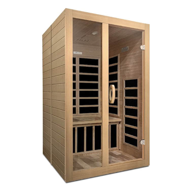Dynamic Santiago 2-Person Low EMF FAR Infrared Sauna (Canadian Hemlock)