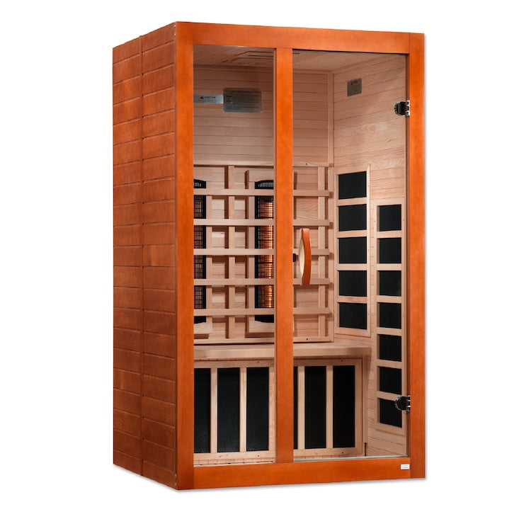 Dynamic Santiago 2-Person Full Spectrum  Near Zero EMF FAR Infrared Sauna (Canadian Hemlock)