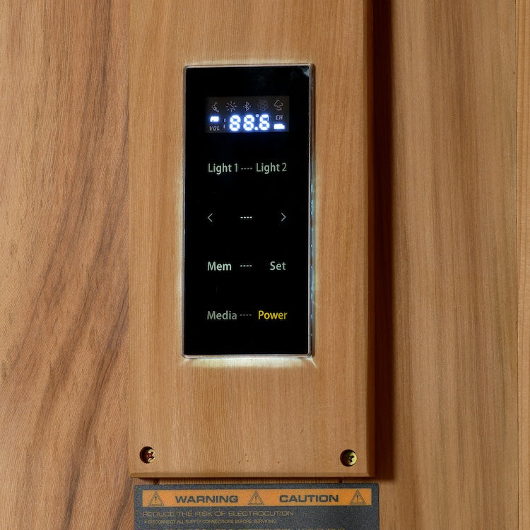 Golden Designs "Hanko Edition" 2 Person Indoor Traditional Sauna - Canadian Red Cedar Interior