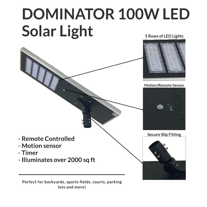 Dominator 100W LED Solar Light