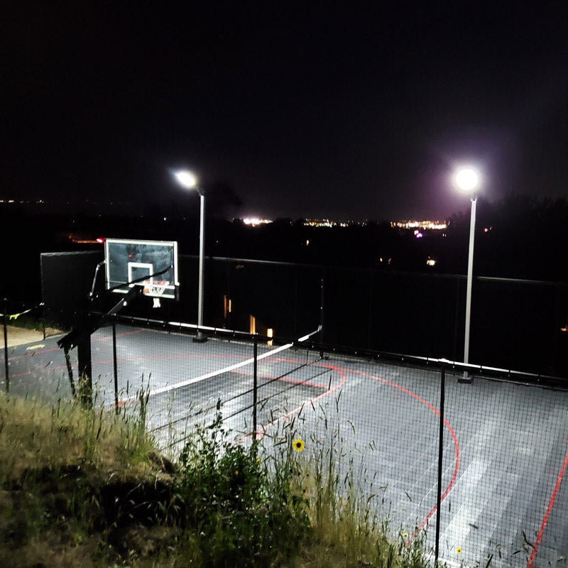 Dominator Basketball 16ft Court Lights – Full Assembly
