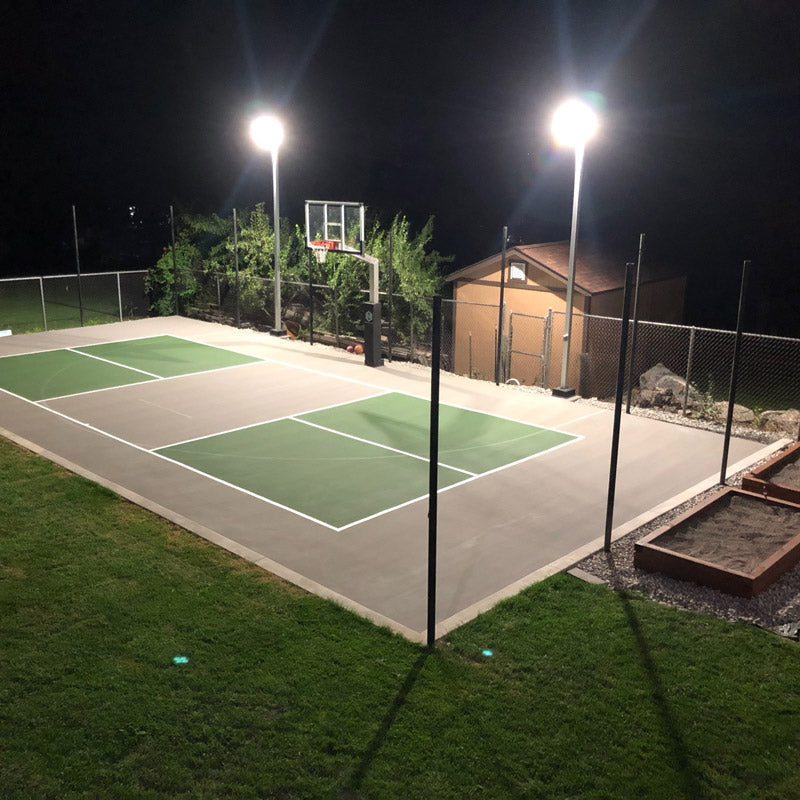 Dominator Basketball 16ft Court Lights – Full Assembly
