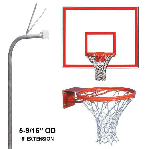Douglas Fixed System Gooseneck 5-9/16 RST Basketball System