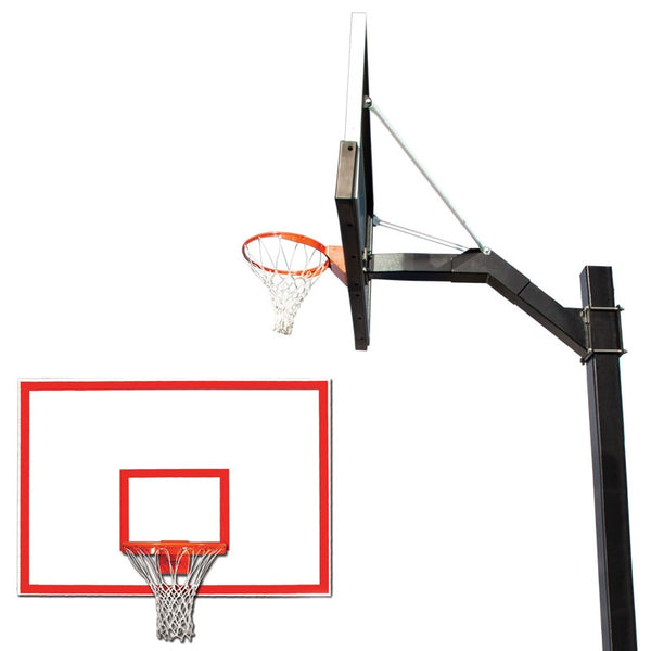 Douglas Steel System F4 445 Outdoor Fixed Basketball Hoop