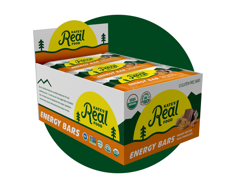 Kate's Real Food Peanut Butter Milk Chocolate Energy Bar