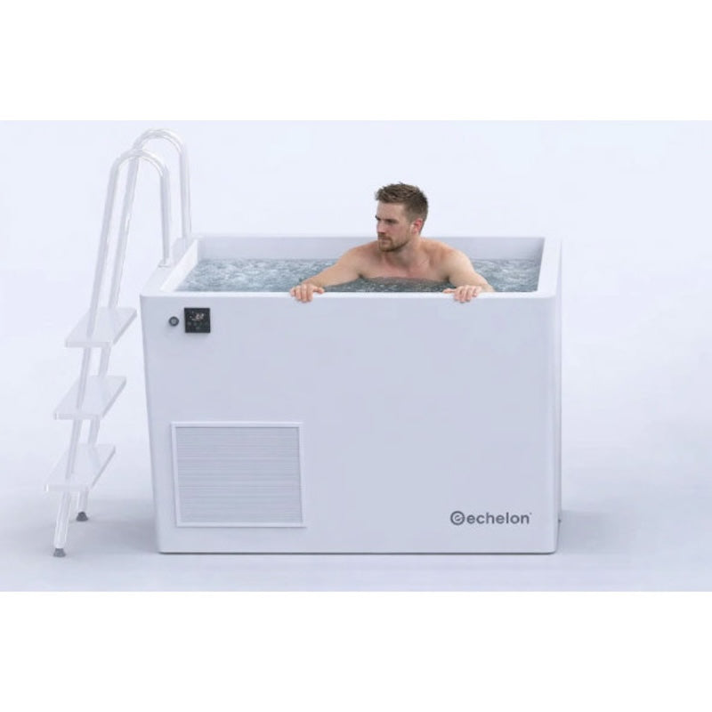 Echelon Step-In Vertical Cold Plunge Tub with Built-In Chiller