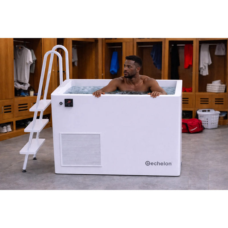 Echelon Step-In Vertical Cold Plunge Tub with Built-In Chiller