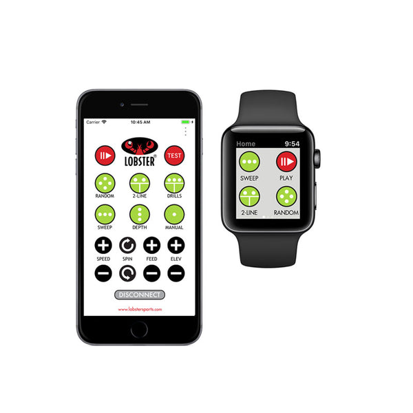 Lobster Sports Grand Tennis Ball Machine 20-Function Remote Control