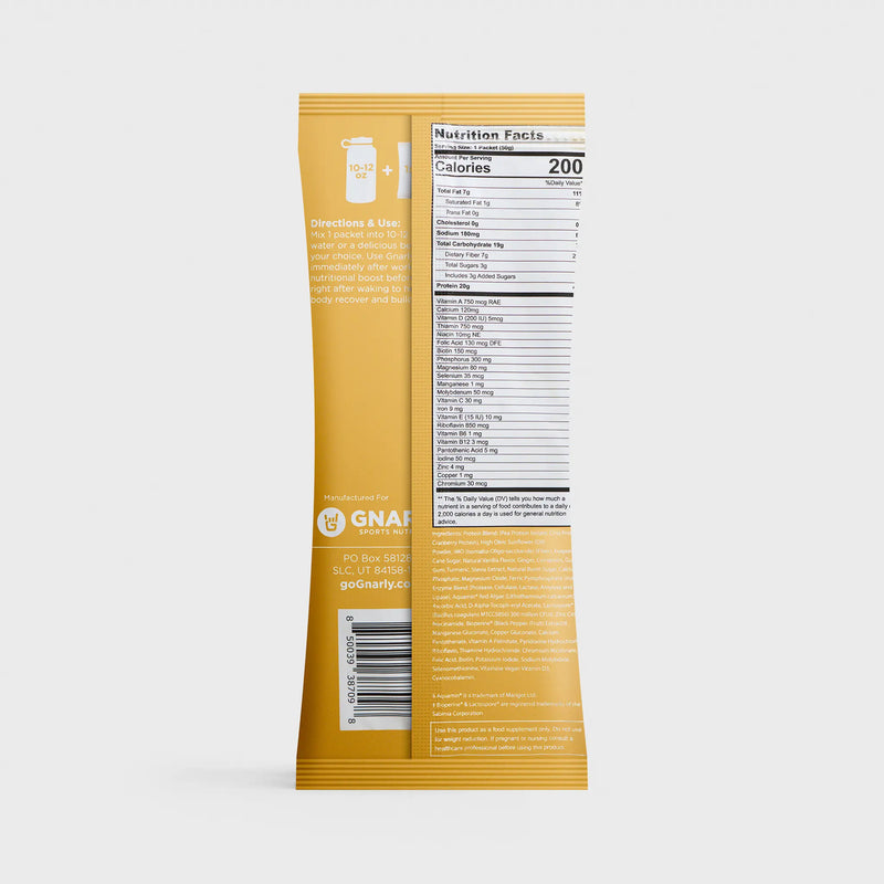 Gnarly Golden Milk Vegan Protein
