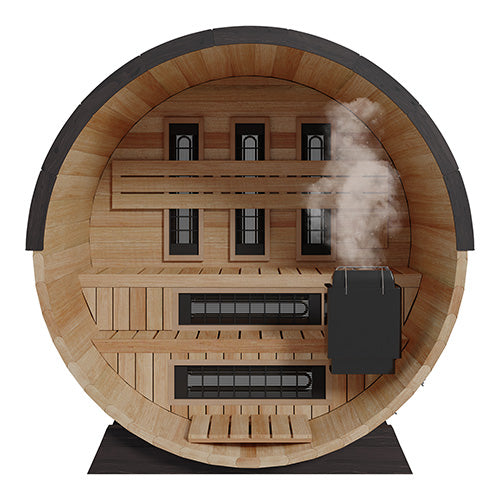 Finnmark FD-7 4-Person Thermo-Aspen Combination Outdoor Barrel Sauna