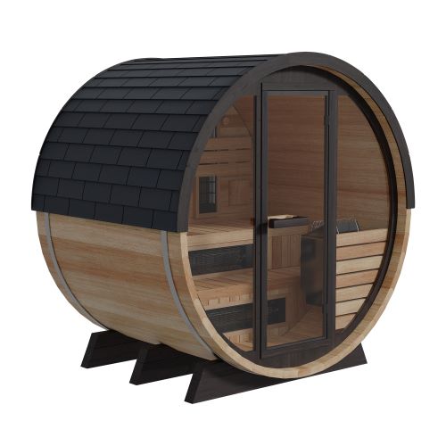 Finnmark FD-7 4-Person Thermo-Aspen Combination Outdoor Barrel Sauna
