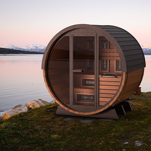 Finnmark FD-6 4-Person Thermo-Aspen Combination Outdoor Barrel Sauna