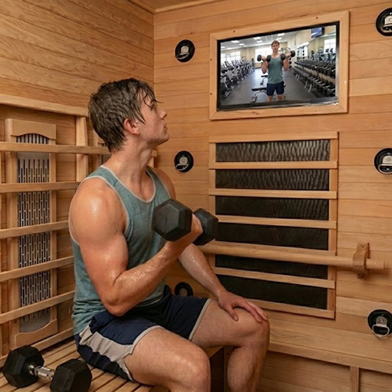 FITSAUNA 3-Person Exercise Infrared Sauna