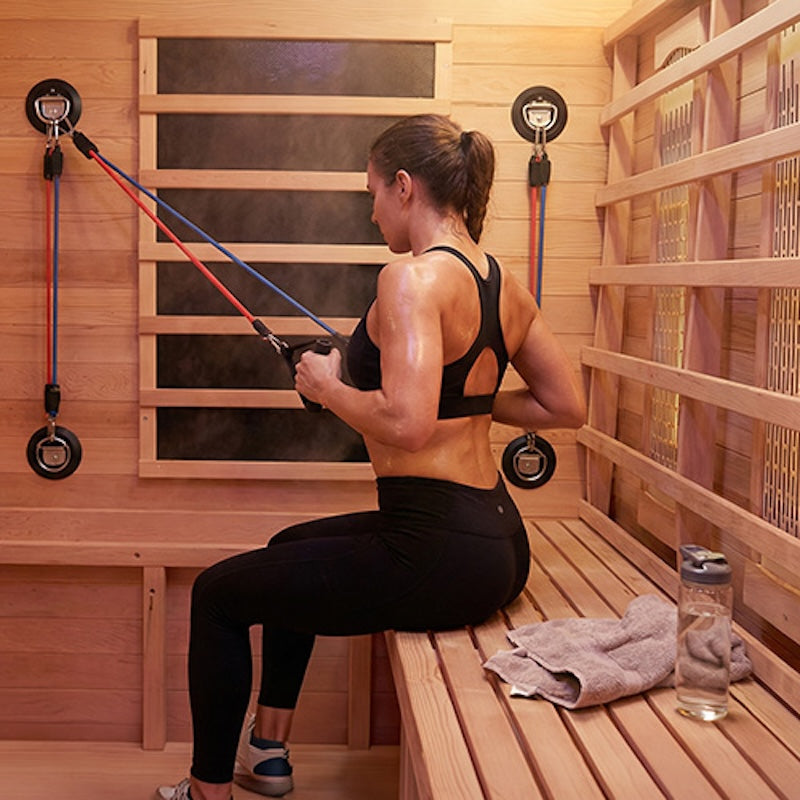 FITSAUNA XL 3-Person Exercise Infrared Sauna