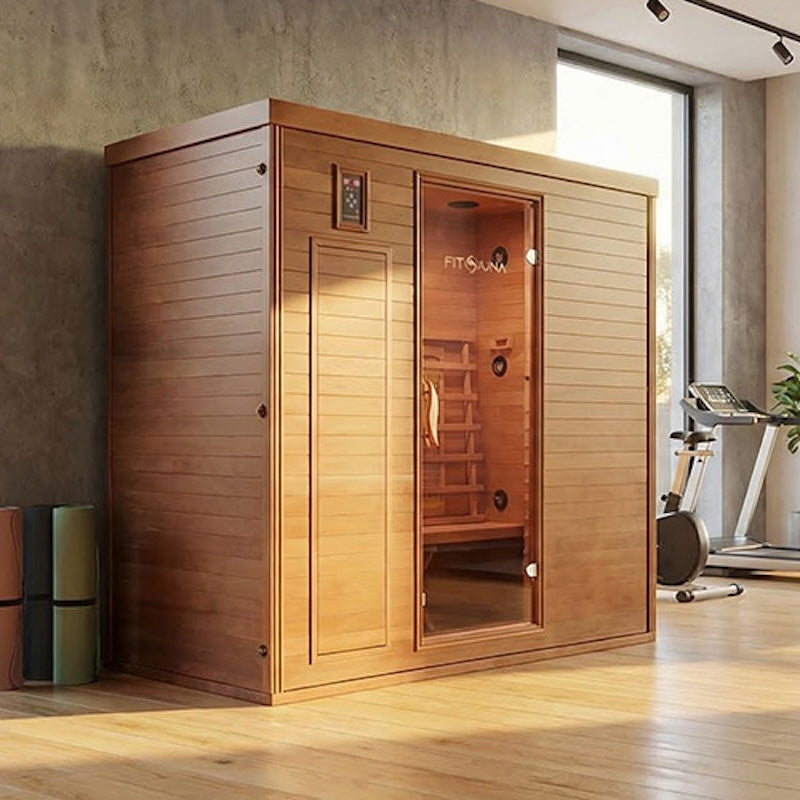 FITSAUNA XL 3-Person Exercise Infrared Sauna