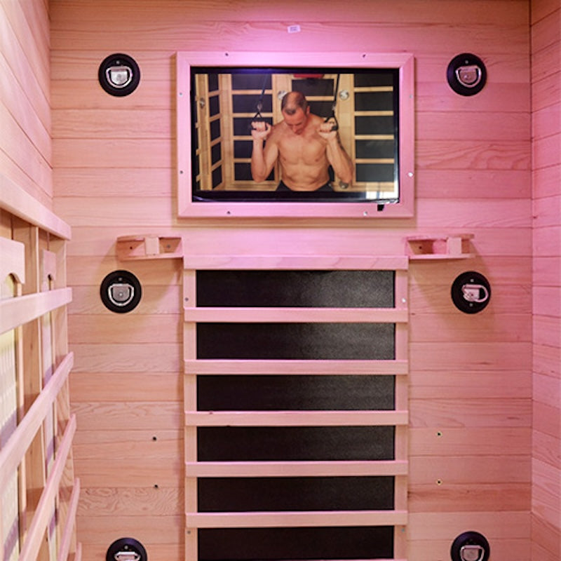 FITSAUNA XL 3-Person Exercise Infrared Sauna
