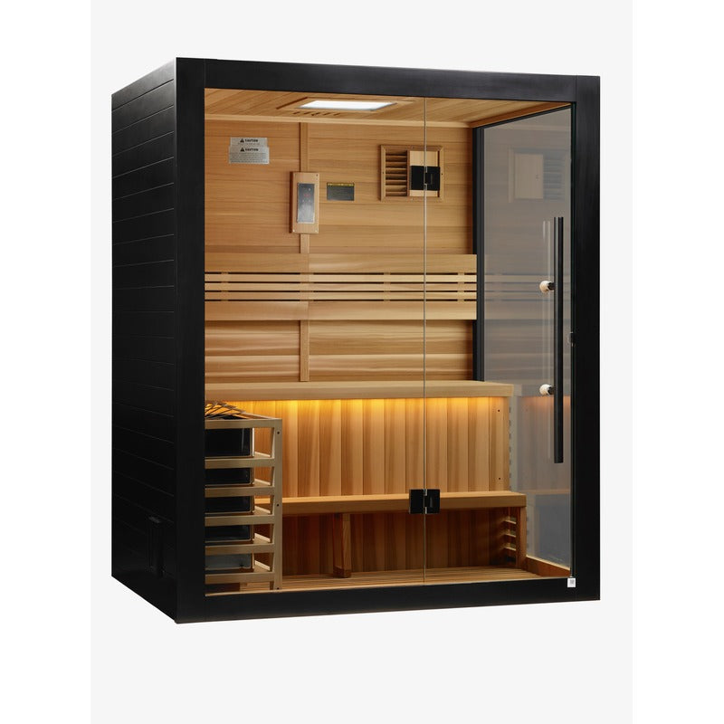 Golden Designs "Hanko Edition" 2 Person Indoor Traditional Sauna - Canadian Red Cedar Interior