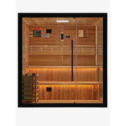 Golden Designs "Kuusamo Edition" 6 Person Indoor Traditional Sauna - Canadian Red Cedar Interior
