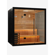 Golden Designs "Kuusamo Edition" 6 Person Indoor Traditional Sauna - Canadian Red Cedar Interior