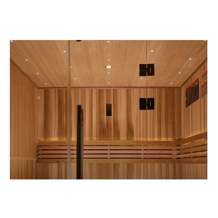 Golden Designs Copenhagen 3-Person Traditional Sauna - Canadian Red Cedar