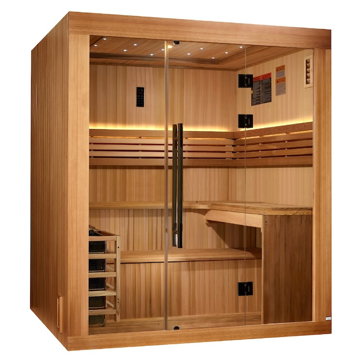 Golden Designs Osla 6-Person Traditional Sauna - Canadian Red Cedar