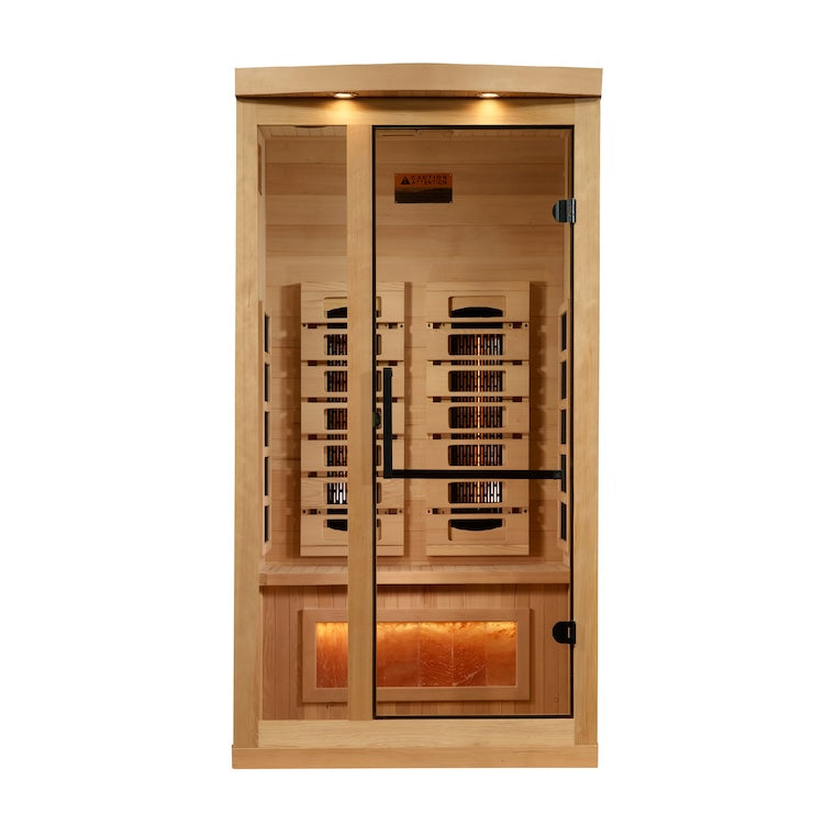 Golden Designs 1-2 Person Full Spectrum with Himalayan Salt Bar (Canadian Hemlock)