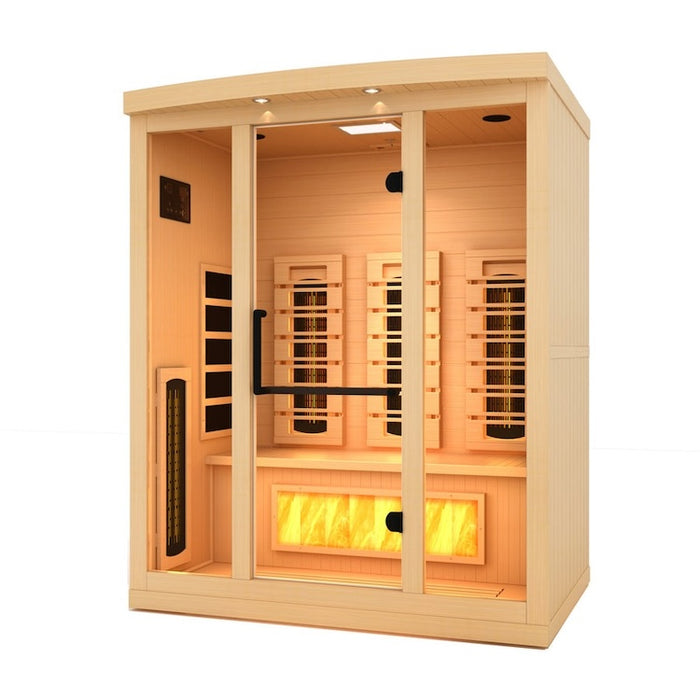 Golden Designs Dynamic Martin 1-2-Person Full Spectrum Near Zero EMF FAR Infrared Sauna