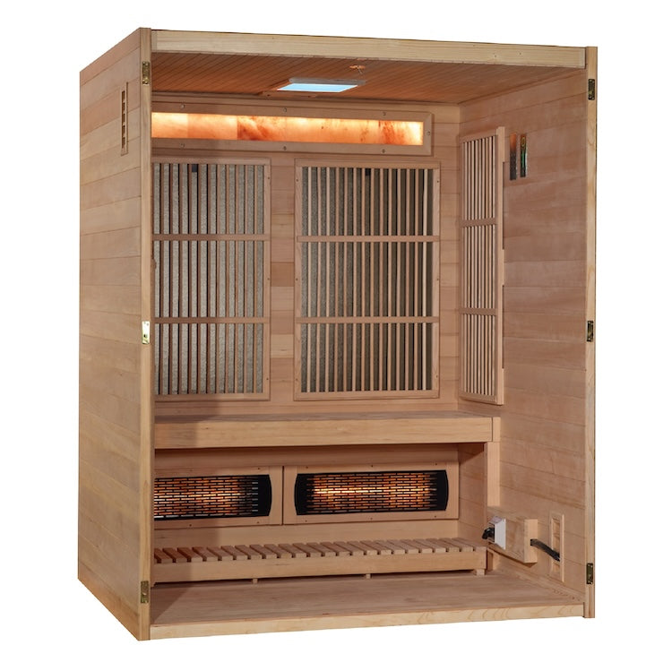 Golden Designs 2025 Soria 3 Person Indoor Hybrid Sauna