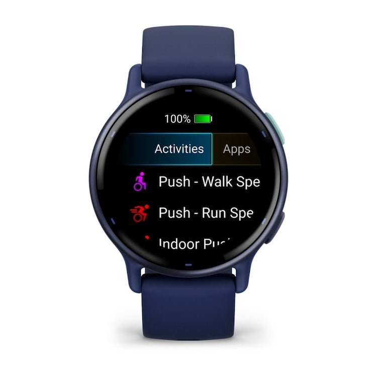 【良品】GARMIN VIVOACTIVE 5/A04724/フィットネスGPSウォッチ/ブルー Garmin vivoactive 5 GPS WiFi Watch Blue/Blue Metallic