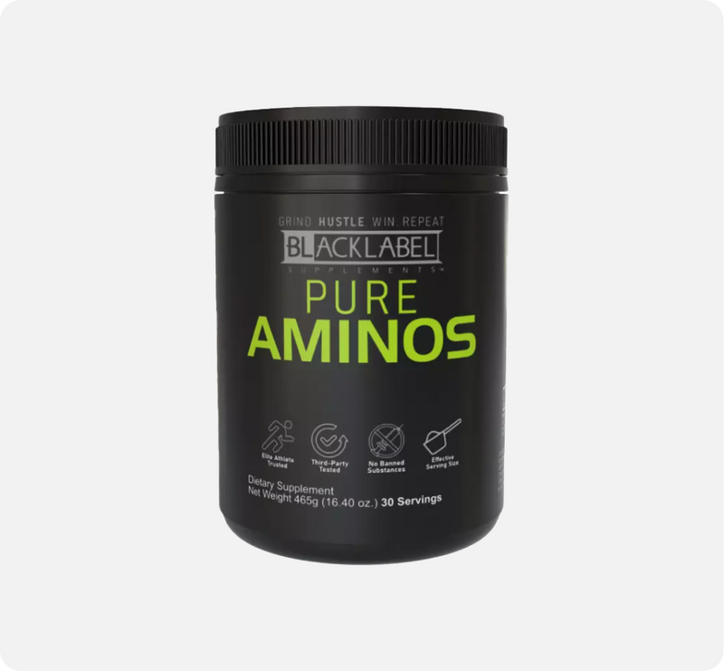 BLACKLABEL Supplements PURE AMINOS — Recovery For Athletes BLACKLABEL Supplements PURE AMINOS — Recovery For Athletes