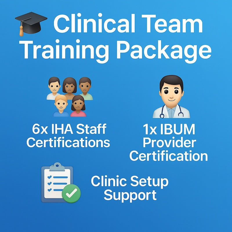 Clinical Team Training Package 6x IHA 1x IBUM Certifications w/ Startup Help