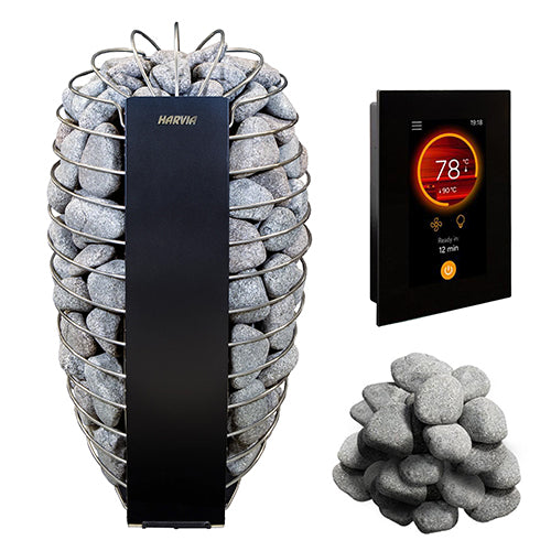 Harvia Spirit SP90E 9kW Sauna Heater Package