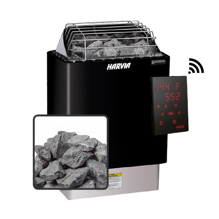 Harvia KIP Electric Heater Package w/ Digital Controls w/ Wifi and Stones