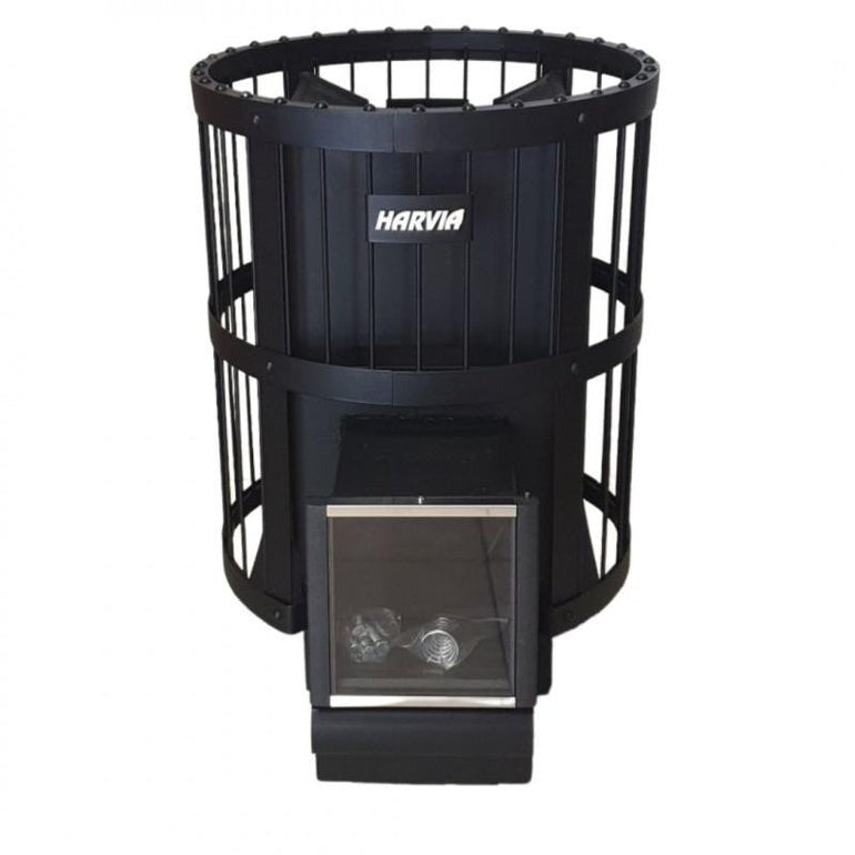 Harvia Legend 150 SL 16kW Wood Burning Sauna Stove w/ Fire Chamber Extension