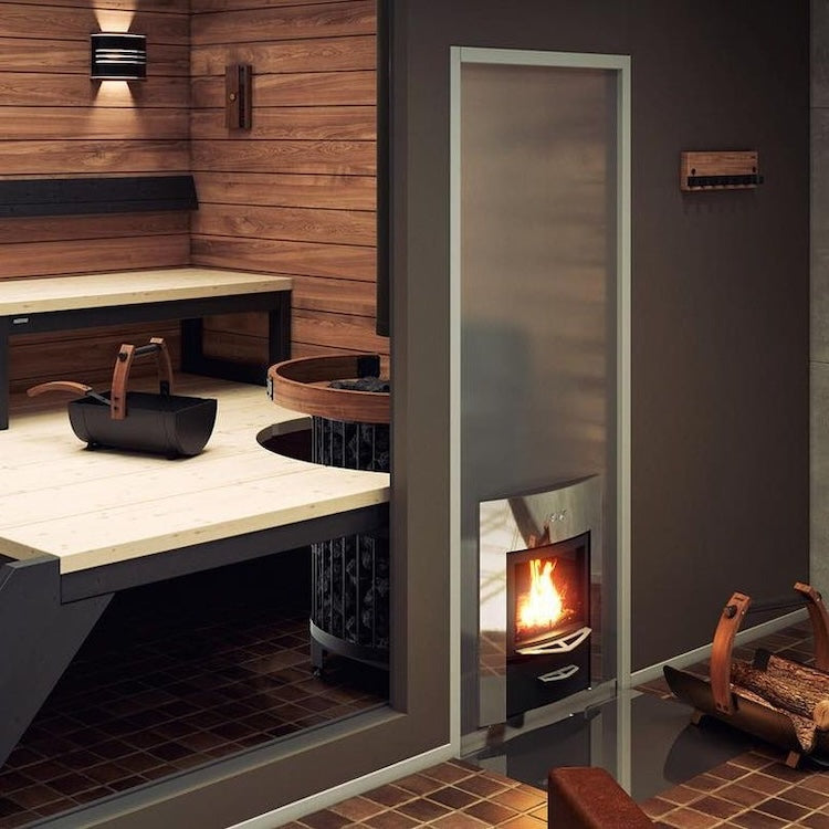 Harvia Legend 240 Duo Wood Burning Sauna Stove/Fireplace Combo