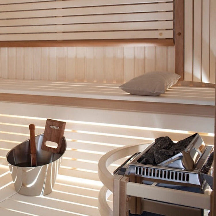 Harvia TopClass 4.5/6/8kW Electric Sauna Heater w/ Built-In Knob Controls