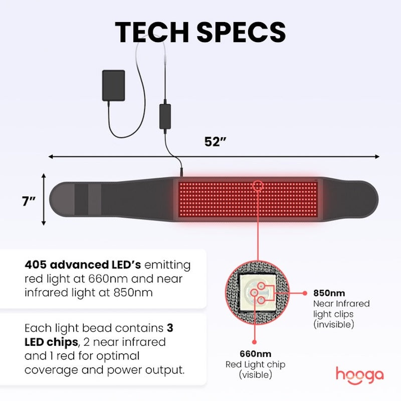 Hooga Red Light Therapy Wrap Belt