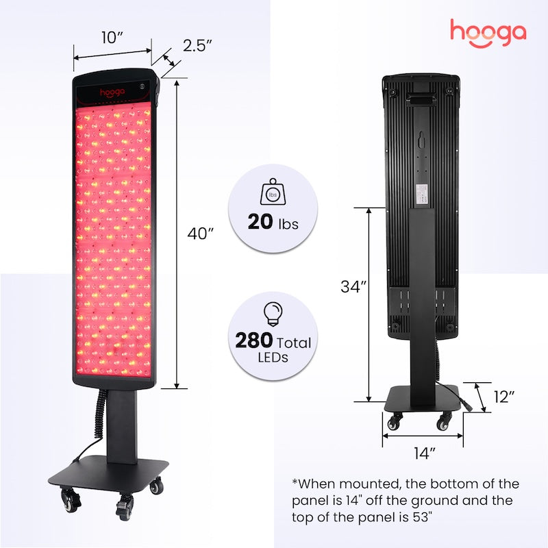 Hooga SaunaPRO Red Light Therapy Panel