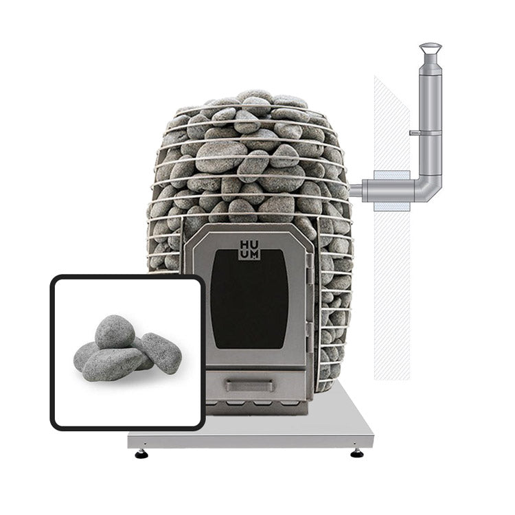 HUUM HIVE 17kW Wood Burning Sauna Stove Package