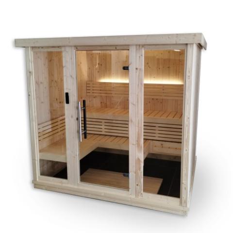 SaunaLife 4-6-Person X7 Traditional Indoor Sauna
