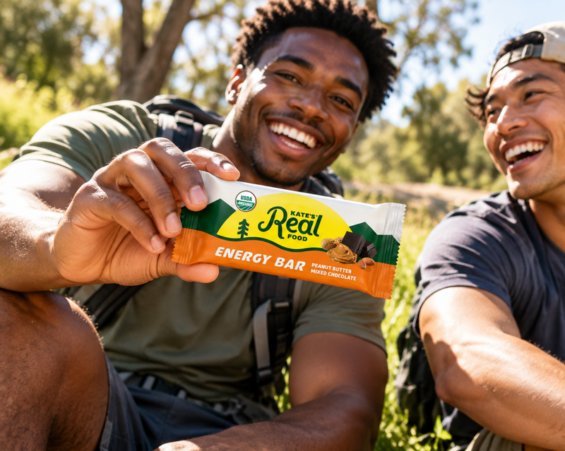 Kate's Real Food Peanut Butter Milk Chocolate Energy Bar