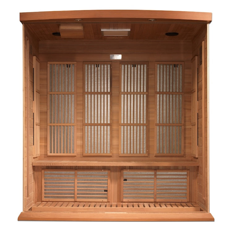 Maxxus 4-Person Low EMF FAR Infrared Sauna (Canadian Red Cedar)