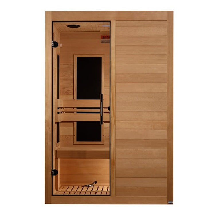 Maxxus S-Line Yoga 2-Person Ultra Low EMF FAR Infrared Sauna - Canadian Hemlock