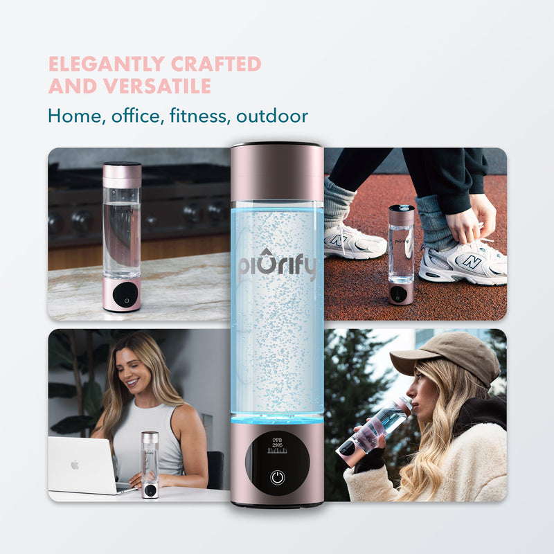 PIURIFY Hydrogenator® Bottle - Pink