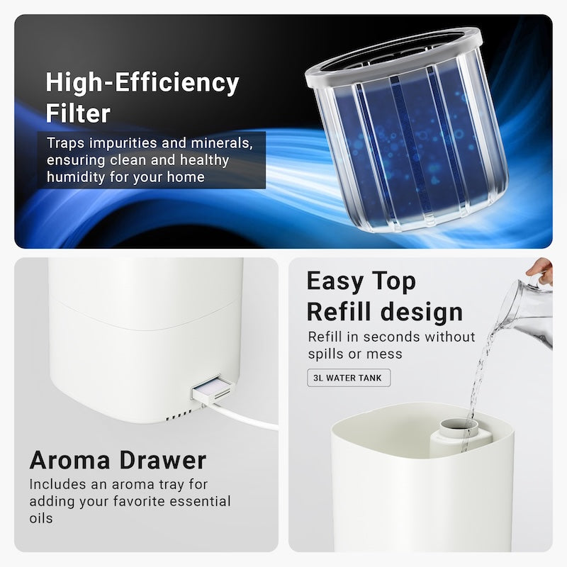 MIKO Breeze Essential Ultrasonic Humidifier