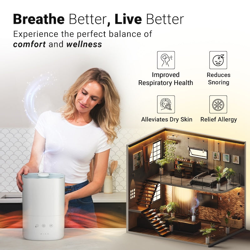 MIKO Breeze + Smart Ultrasonic Humidifier
