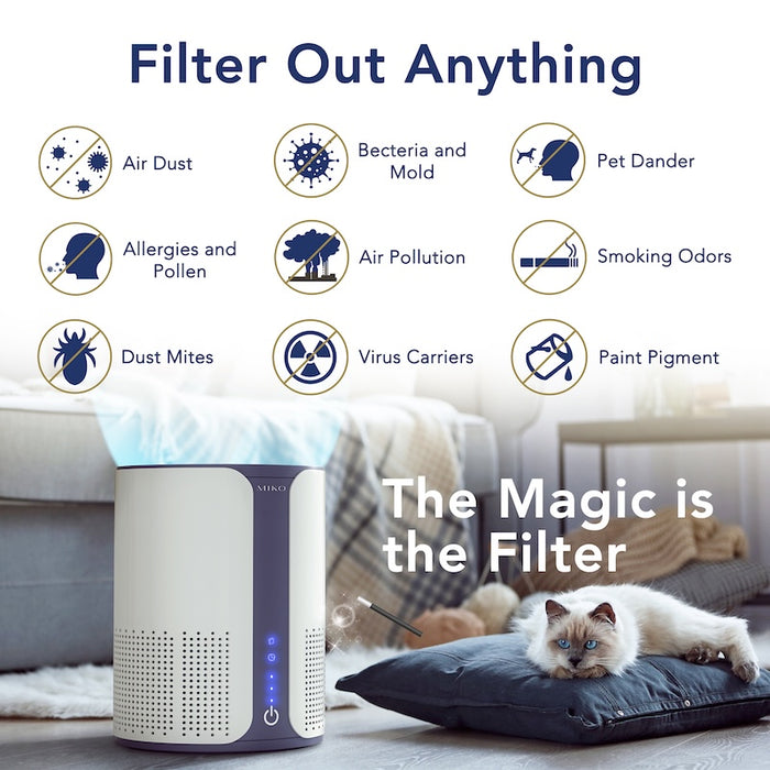 MIKO IBUKI True HEPA Compact Essential Air Purifier
