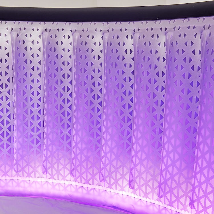 MSPA URBAN Aurora Round 6 Person Inflatable Hot Tub Spa With LED lights
