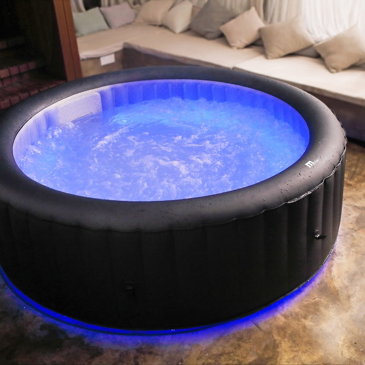 MSPA URBAN Aurora Round 6 Person Inflatable Hot Tub Spa With LED lights