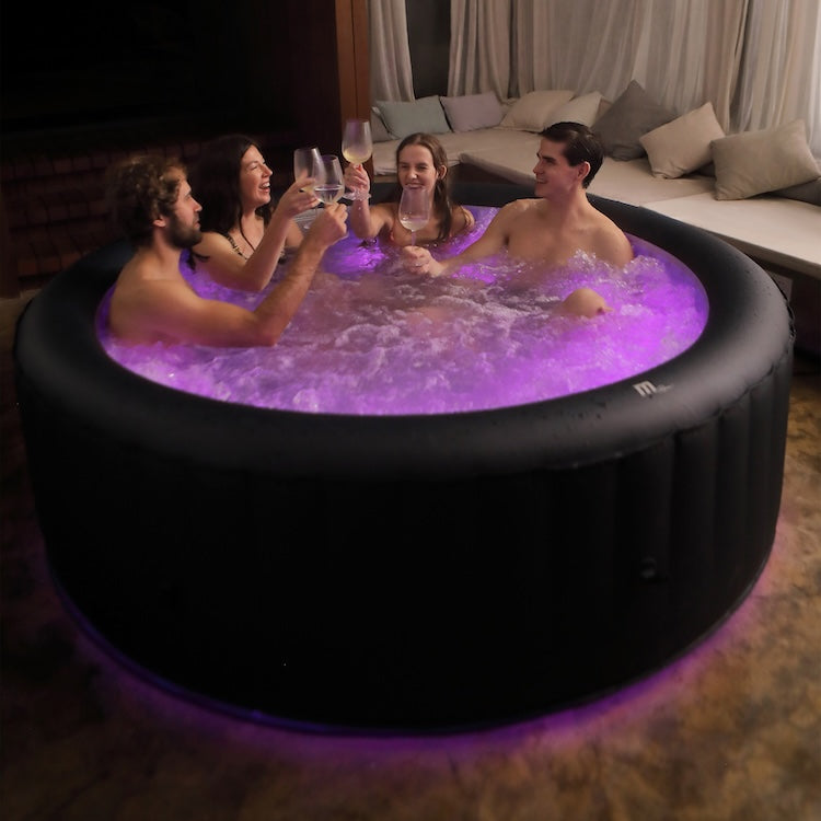 MSPA URBAN Aurora Round 6 Person Inflatable Hot Tub Spa With LED lights